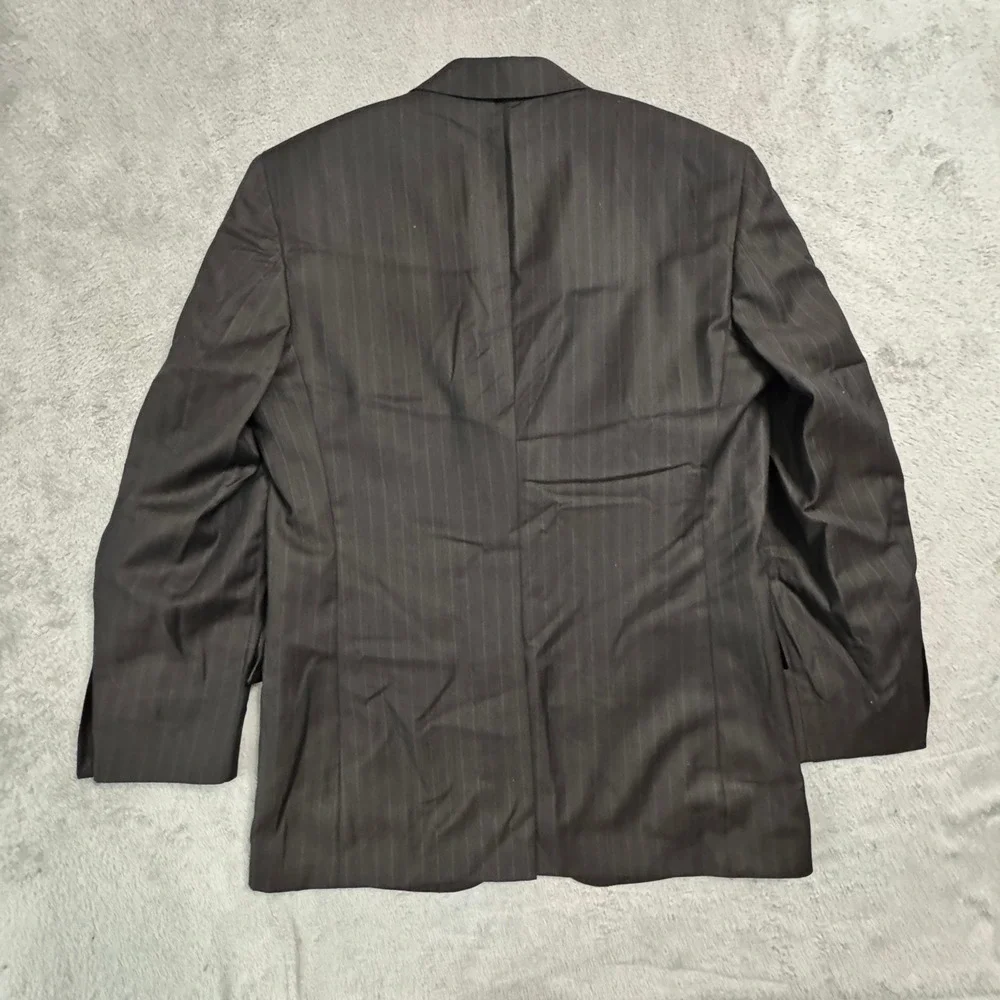 JOS A BANK Signature Collection Mens Wool Pinstripe Suit Jacket and Pants EUC!‎